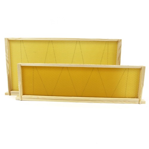 Langstroth beehive wired wax - wired,