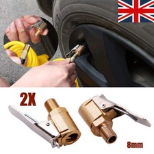 2X Tyre Valve 8mm Car Clip-on