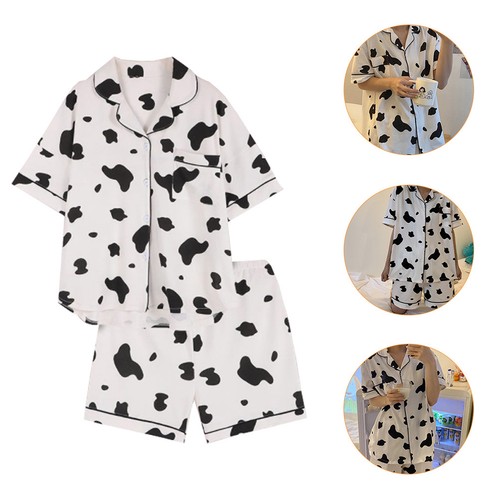 Cow pajama short sleeve - , short-sleeve
