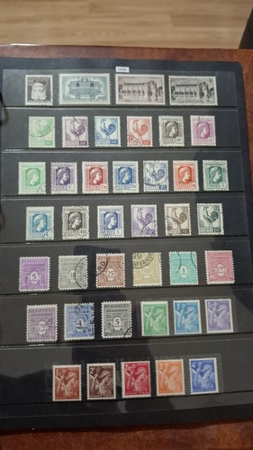French stamps album - french,