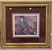 Barbara Wood Art Pensive Woman Limited Edition Signed Lithograph