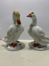 Pair Of Meissen Ducks With