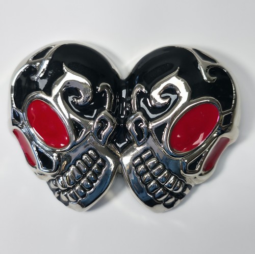 Double skull red eye glossy - red,