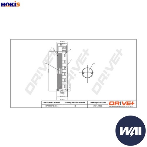 Air filter dp1110 - air, for