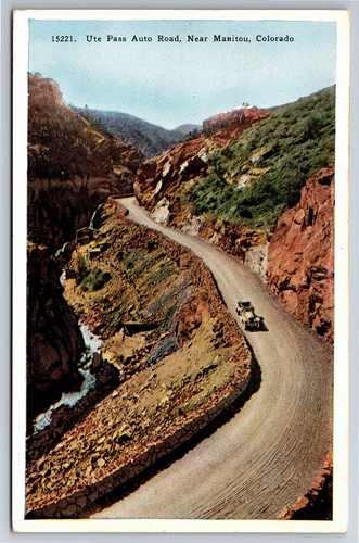 Postcard manitou springs - manitou,