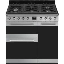 LPG READY Smeg Symphony Triple Cavity 90cm Dual Fuel Range - S/STEEL SY93-1