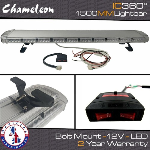 Led amber light bar strobe - amber,
