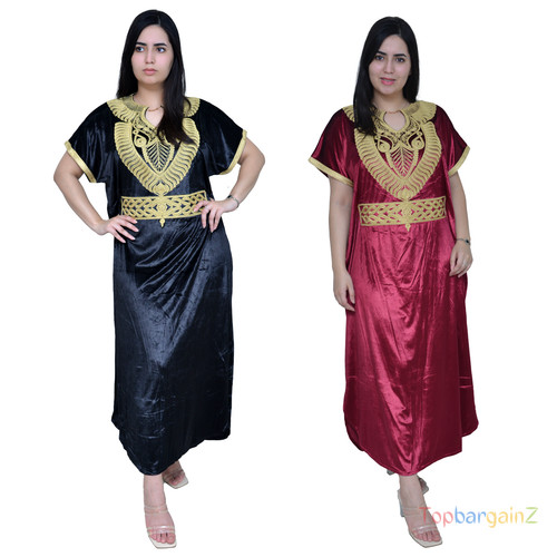 Moroccan velvet maxi dress - moroccan,