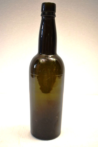 Antique olive green glass - olive,