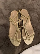 Russell &Bromley gold sandals