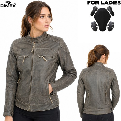 Women ladies motorcycle brown - women,