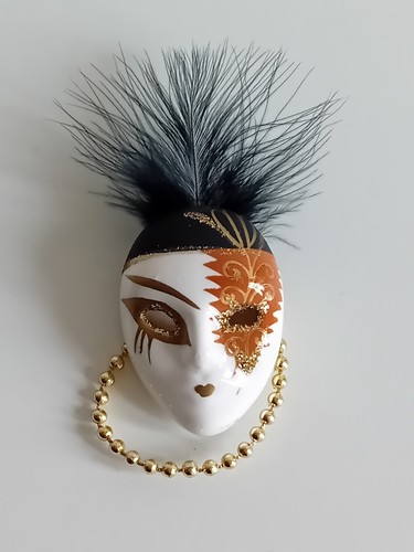 Vintage mardi gras handpainted - vintage,