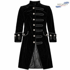 Mens steampunk black velvet - mens,