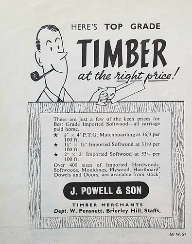 Original advert for powell - for, j.powell