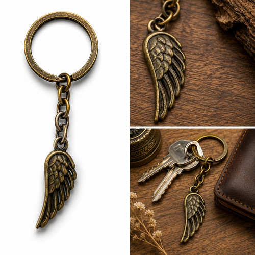Guardian angel wing - angel, keyring