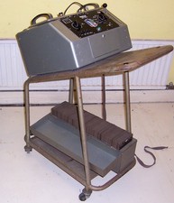 MULLARD valve tester/calibration & tube test cards/dust cover/trolley/literature