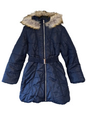 Bluezoo Girls' Navy Faux Fur