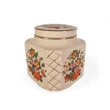Vintage Sadler Tea Caddy Square Storage Jar Art Deco