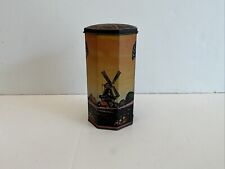 Vintage Octagonal Sweet/ Biscuits Tin Rural Scenes with Windmill, Church & Homes