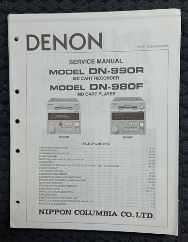 Denon 990r and 980f - dn-990r, dn-980f