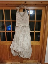 Linea Raffaelli Designer Silk Wedding Dress Size 10