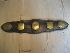 Victorian Horse Brass – Unusual Scottish Hame Plate Harness Strap (F)