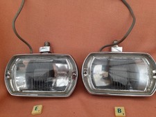 PAIR OF LUCAS SQUARE 8 SPOT Lights / LAMPS   NO COVERS ,WORKING