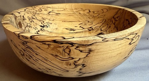 Hand turned spalted silver - turned,