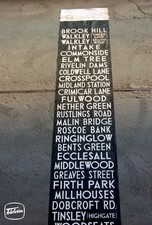 Original Bus Destination Blind