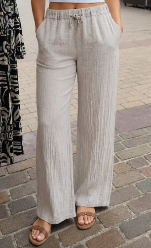 Ladies linen style trousers - style,