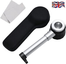 Handheld Magnifier Magnifying Glass LED Light 10X W/ Measure Jewelry Loupe