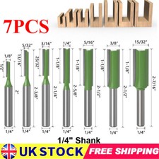 7PCS 1/4" Shank Single Double