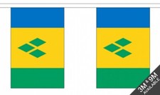 ST VINCENT AND THE GRENADINES 9 METRE BUNTING 30 FLAGS flag Caribbean KINGSTOWN