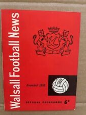 Walsall V Shrewsbury Town 1965-1966