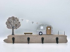 Wooden Caravan Key/Coat Hooks