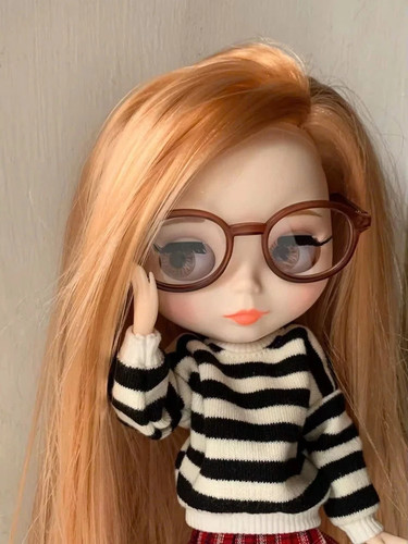 Blythe doll orange hair - doll,