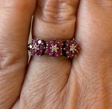 Vintage 9ct 375 Gold Ruby and
