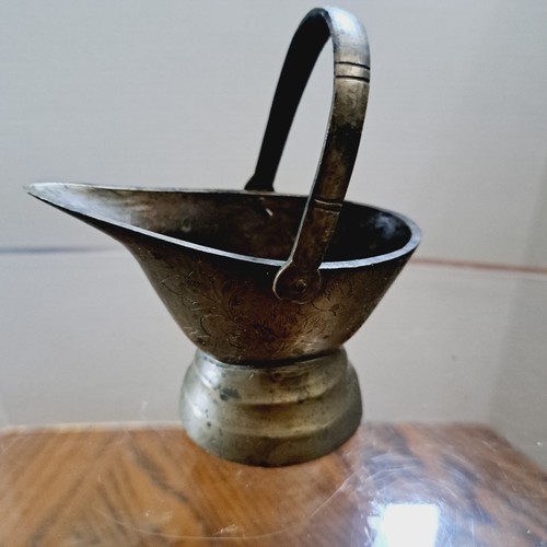 Vintage brass coal bucket - vintage,