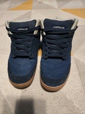 Airwalk Breaker Navy Blue Suede Canvas High Top Trainers Men’s UK 9 Skate Shoes