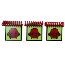 3 Vintage '98 Viacom Blues Clues TV SHOW Handy Dandy Notebook Wipeable Page USED