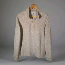 Lacoste Mens Sweater Jumper Size 5 Large Open Grey Long Sleeve  Very Soft