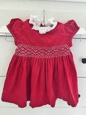 Lily rose trotters red smocked - trotters,