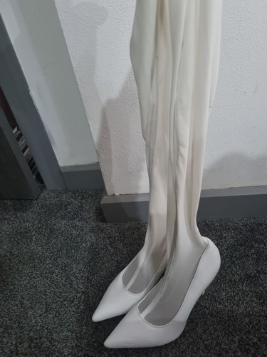 Womens white over the - , knee