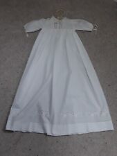 Vintage Antique - Baby Dress - Fine White Cotton Good Condition 
