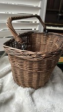 Vintage German Basket For Push Bike With Handle Large Beautiful Classic Item 50y