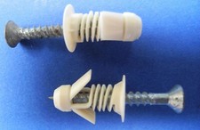 Vintage 10 x Thorsmans Plasterboard Light Duty Cavity Wall Fixings 8mm x 26mm 