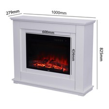 Modern White Fire Surround