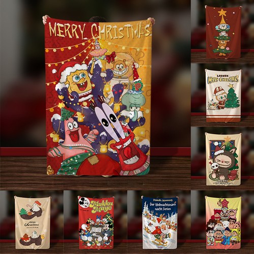 Christmas pattern printed - 3d,