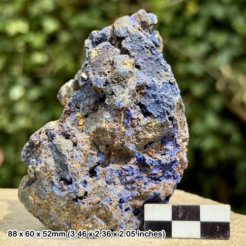 Deep blue azurite - azurite, crystal