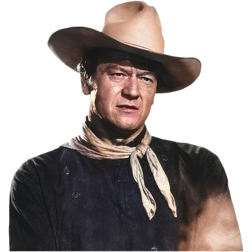 John wayne half body - half,
